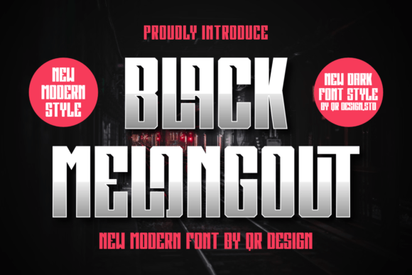 Black Melongout: Elevating Your Design with a Bold, Dark Sans Display Font