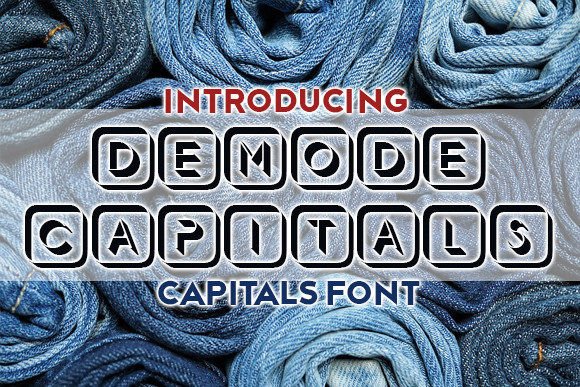 Demode Capitals: Bold Typography