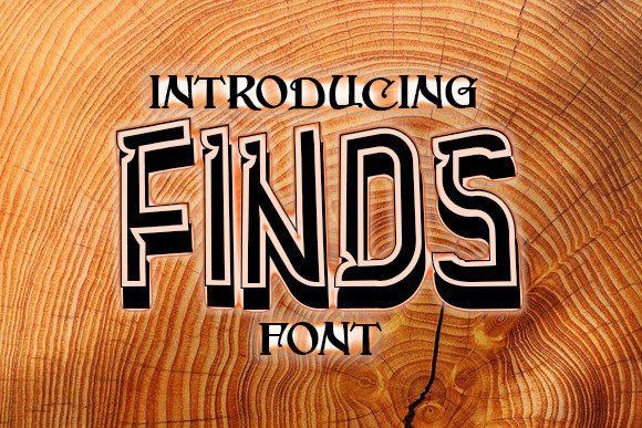 Finds: The Unique 3D Font for Awesome Designs