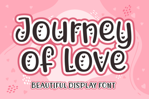 Journey of Love: Elevating Your Designs with a Sweet, Heart-Adorned Display Font