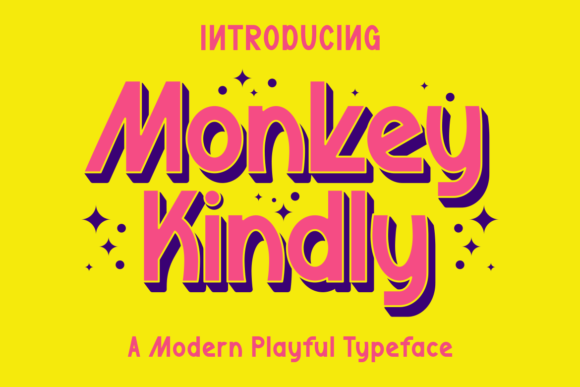 Monkey Kindly: A Modern Font for Bold Designs