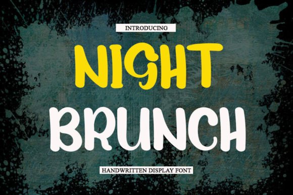 Night Brunch Font: Elegant Handwritten Style