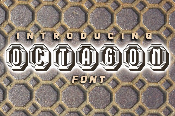 Octagon: The All-Caps Display Font for Modern Design