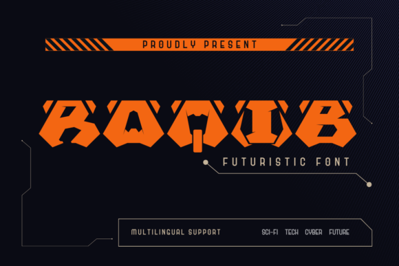 Raqib: The Robotic Font That Brings Sci-Fi Energy to Modern Design