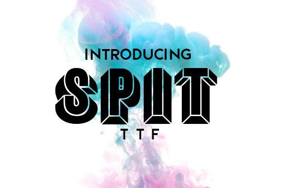 Spit: A Distinctive 3D Typeface for Modern Design Projects